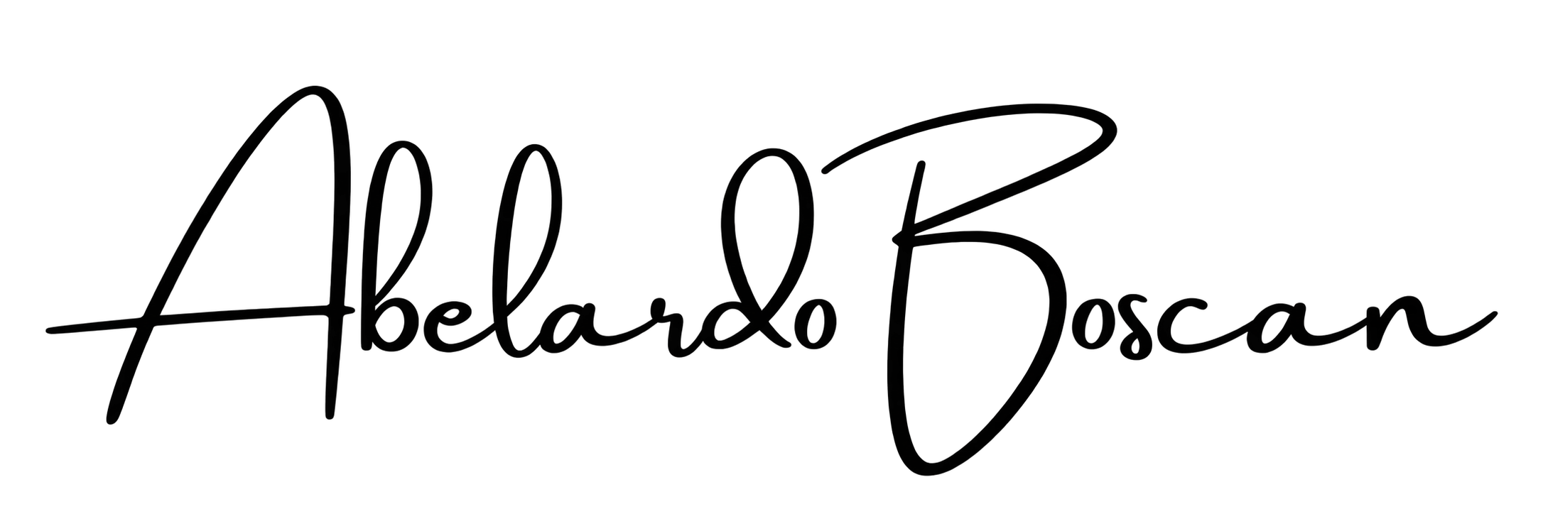 Firma de Abelardo Boscán
